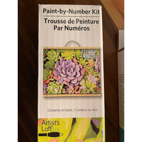 NEW Set of (2) Artist's Loft Paint by Numbers - Modern House/Pool & Succulents - Picture 5 of 9